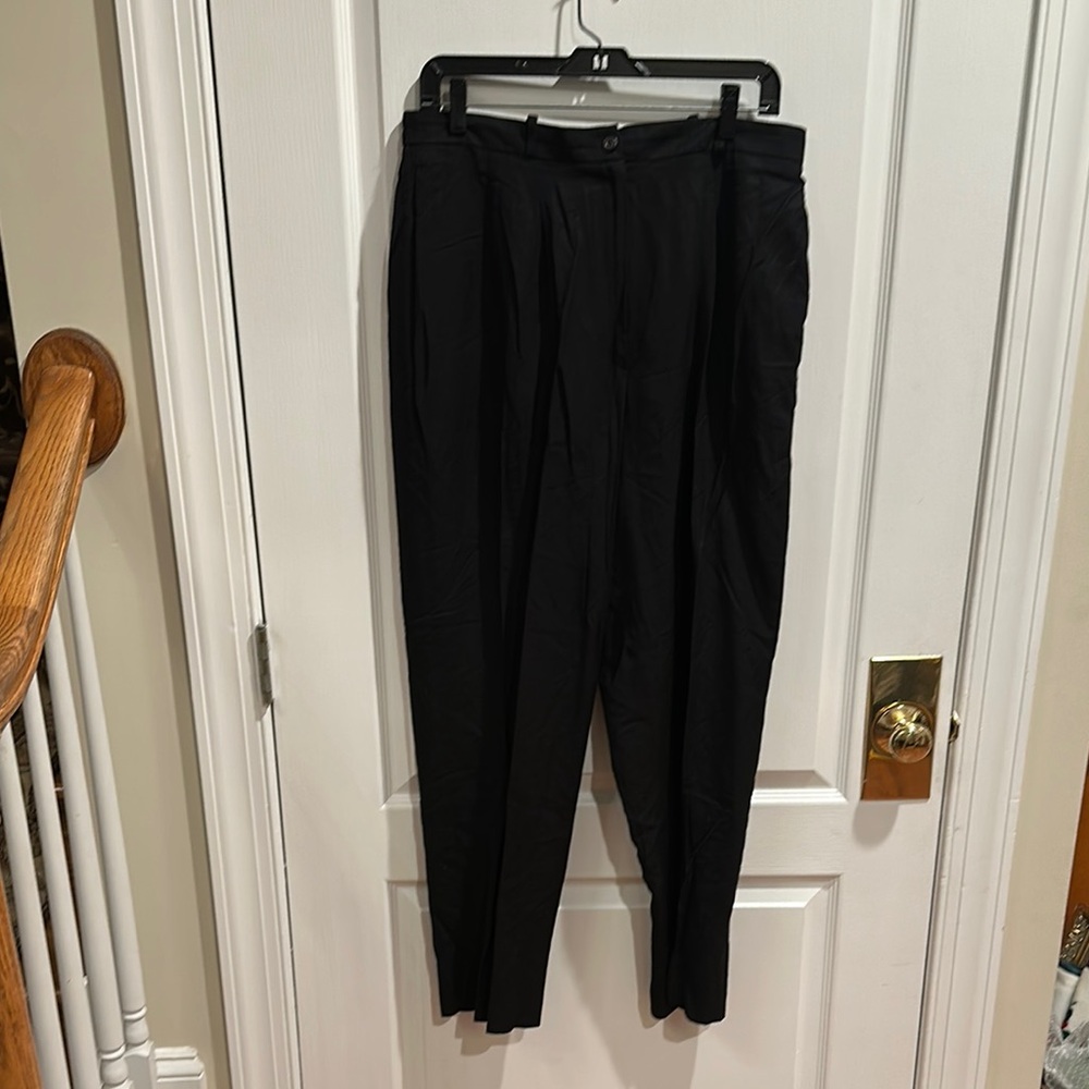 August Max Black Women's Pants Sz 14W